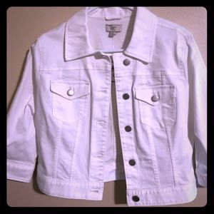 Loft White Jean Jacket